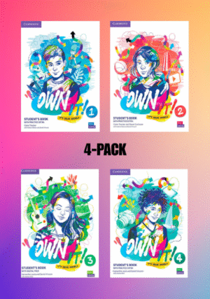 Cambridge Own It! LVL 1,2,3 and 4 - Pack | English Course for Secondary Students (Digital Download)