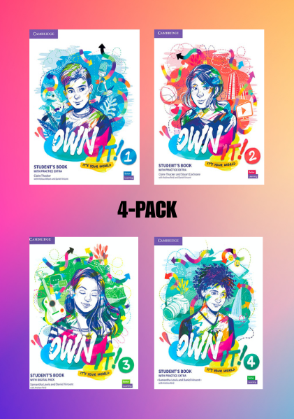 Cambridge Own It! LVL 1,2,3 and 4 - Pack | English Course for Secondary Students (Digital Download)